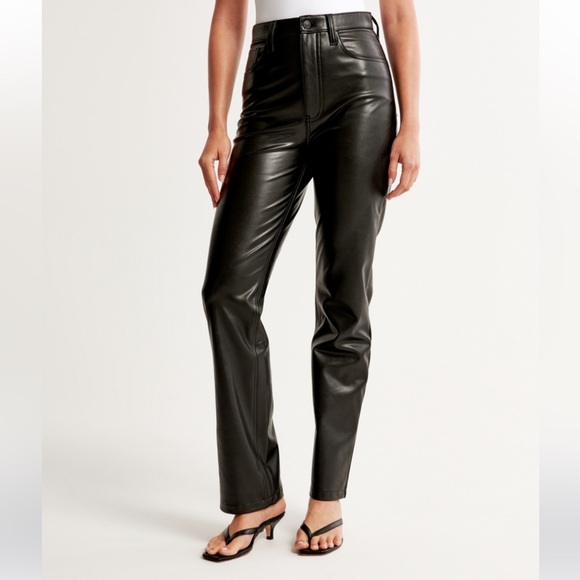 Abercrombie & Fitch Black Straight Leg Pants - Picture 2 of 6